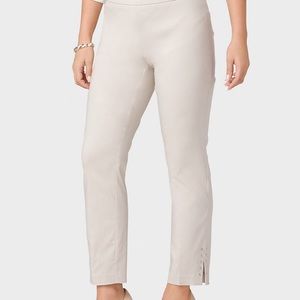 NWT Roz & Ali Classic Fit Ankle Pant Nude Size 14